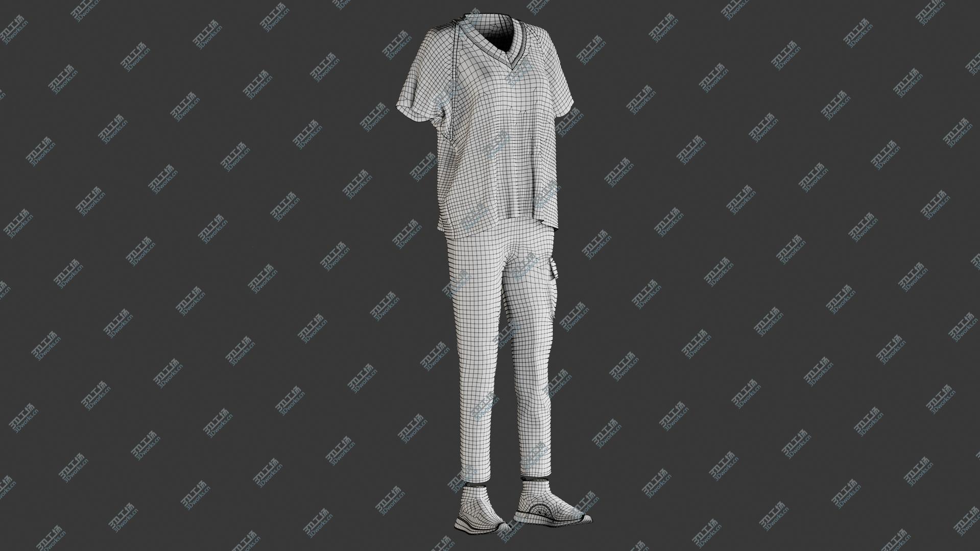 images/goods_img/202104023/Women's Sport Pants with TShirt and Sneakers 3D model/4.jpg